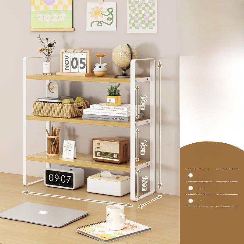 Minimalist Desktop Bookshelf & Organizer
