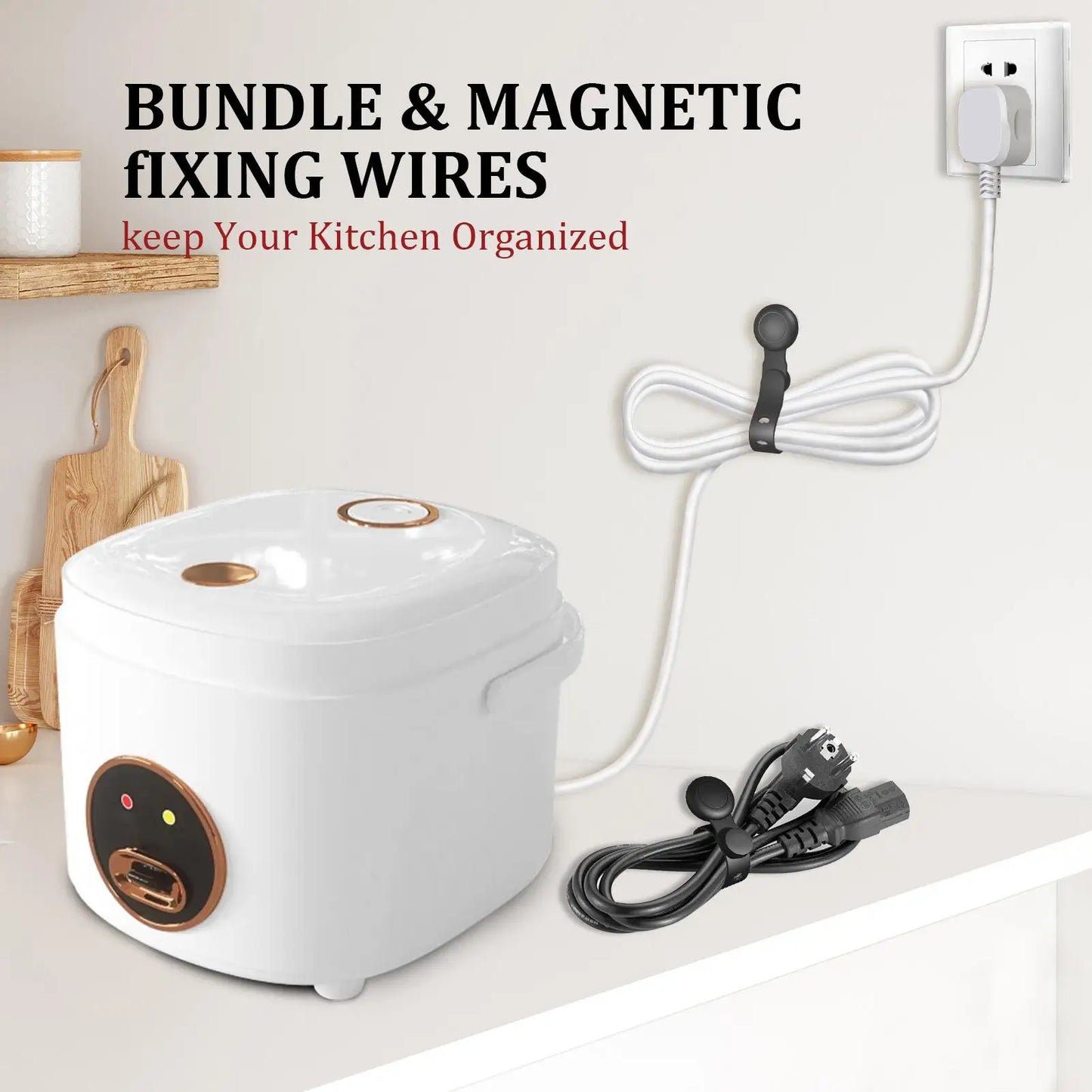 PureDesk™ Reusable Magnetic Cable Ties
