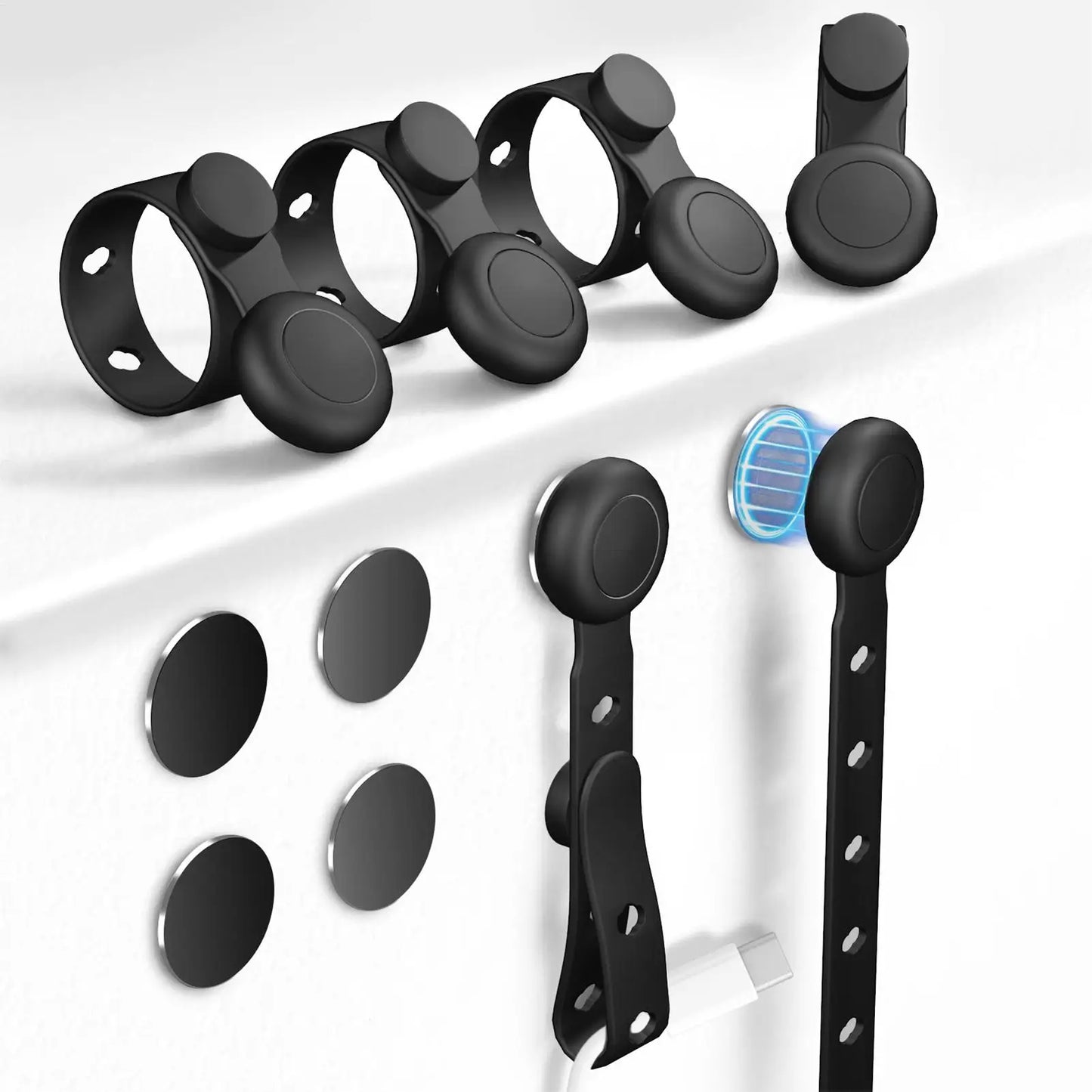 PureDesk™ Reusable Magnetic Cable Ties